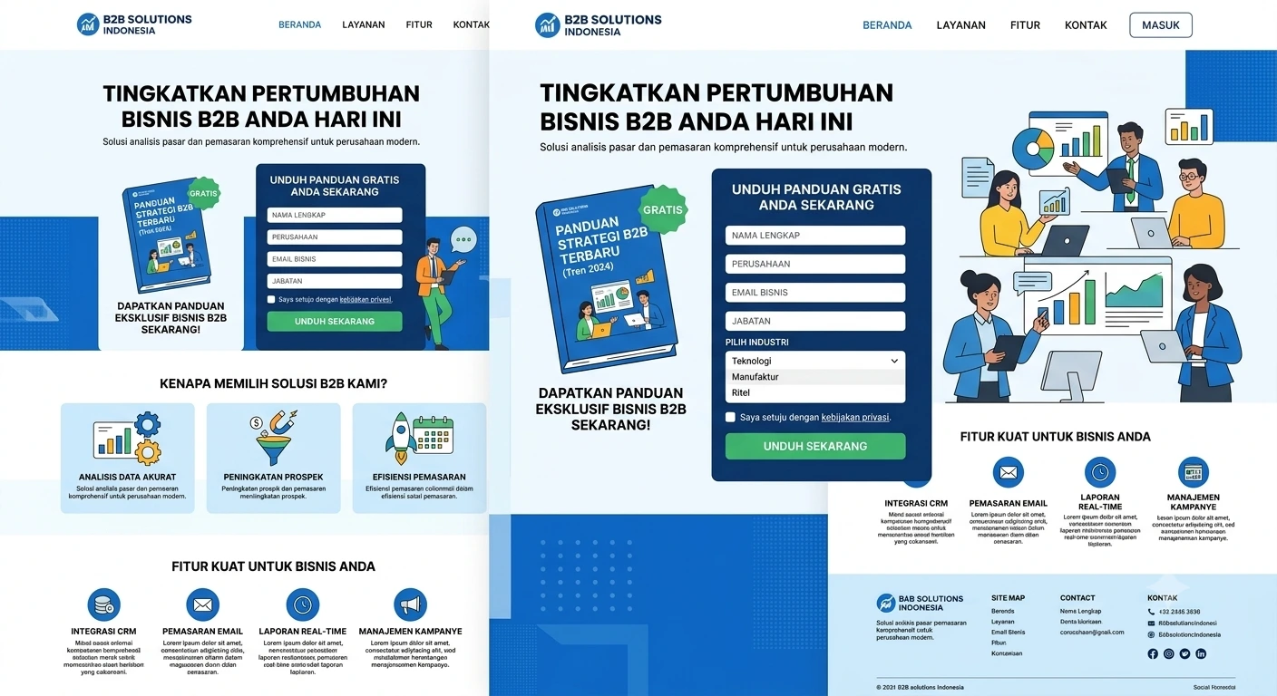 Elemen Landing Page untuk Lead Generation B2B yang Efektif