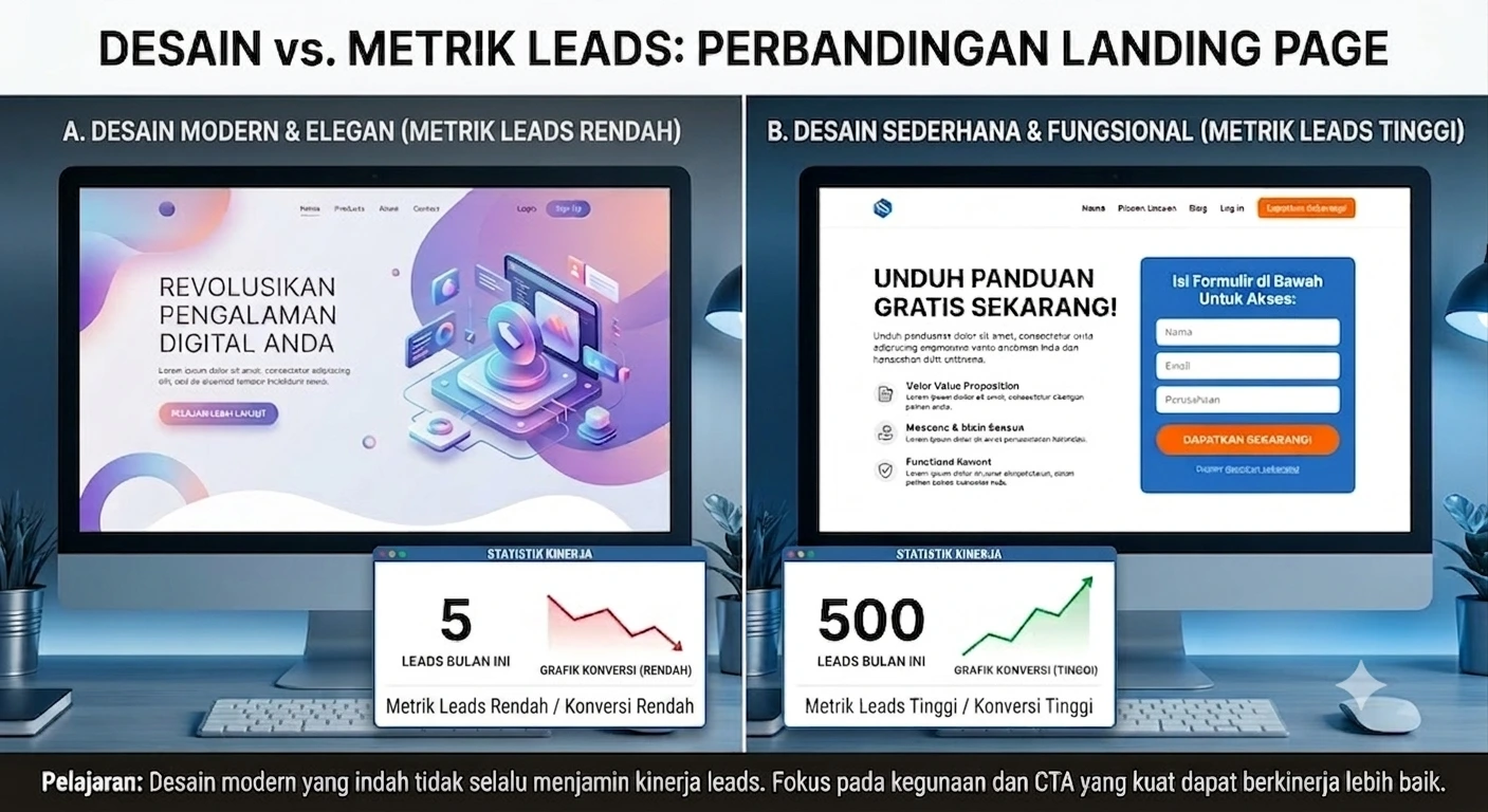 Kenapa Landing Page Murah Sering Gagal Konversi? Ini Penyebab Sebenarnya