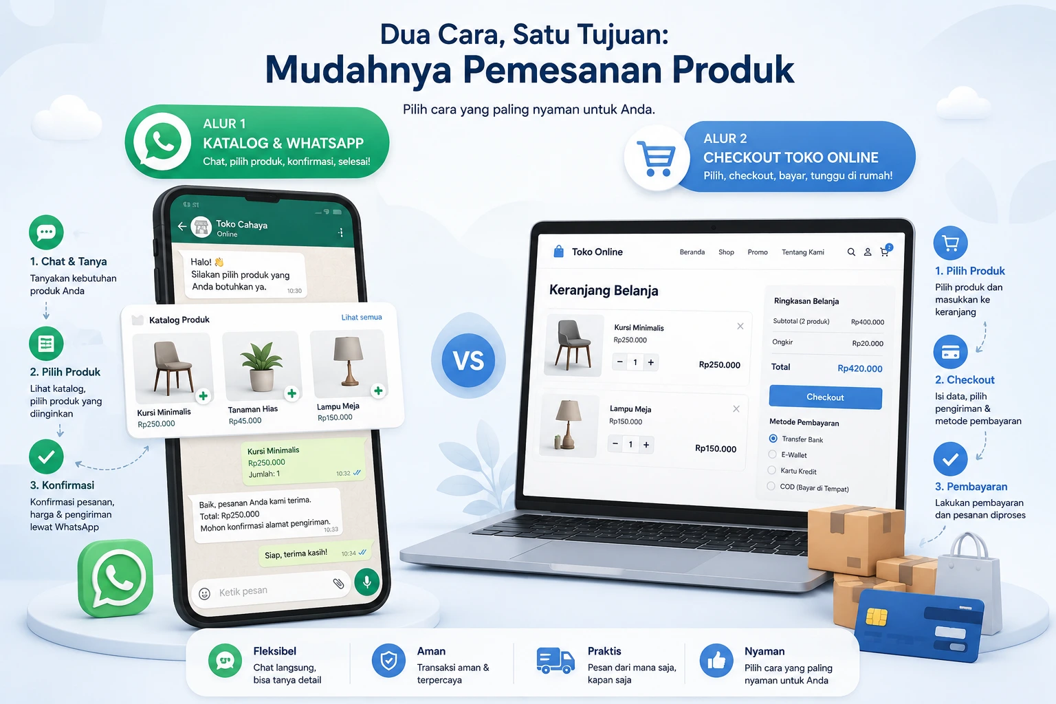 Katalog + WhatsApp vs Toko Online: Kapan Cukup?