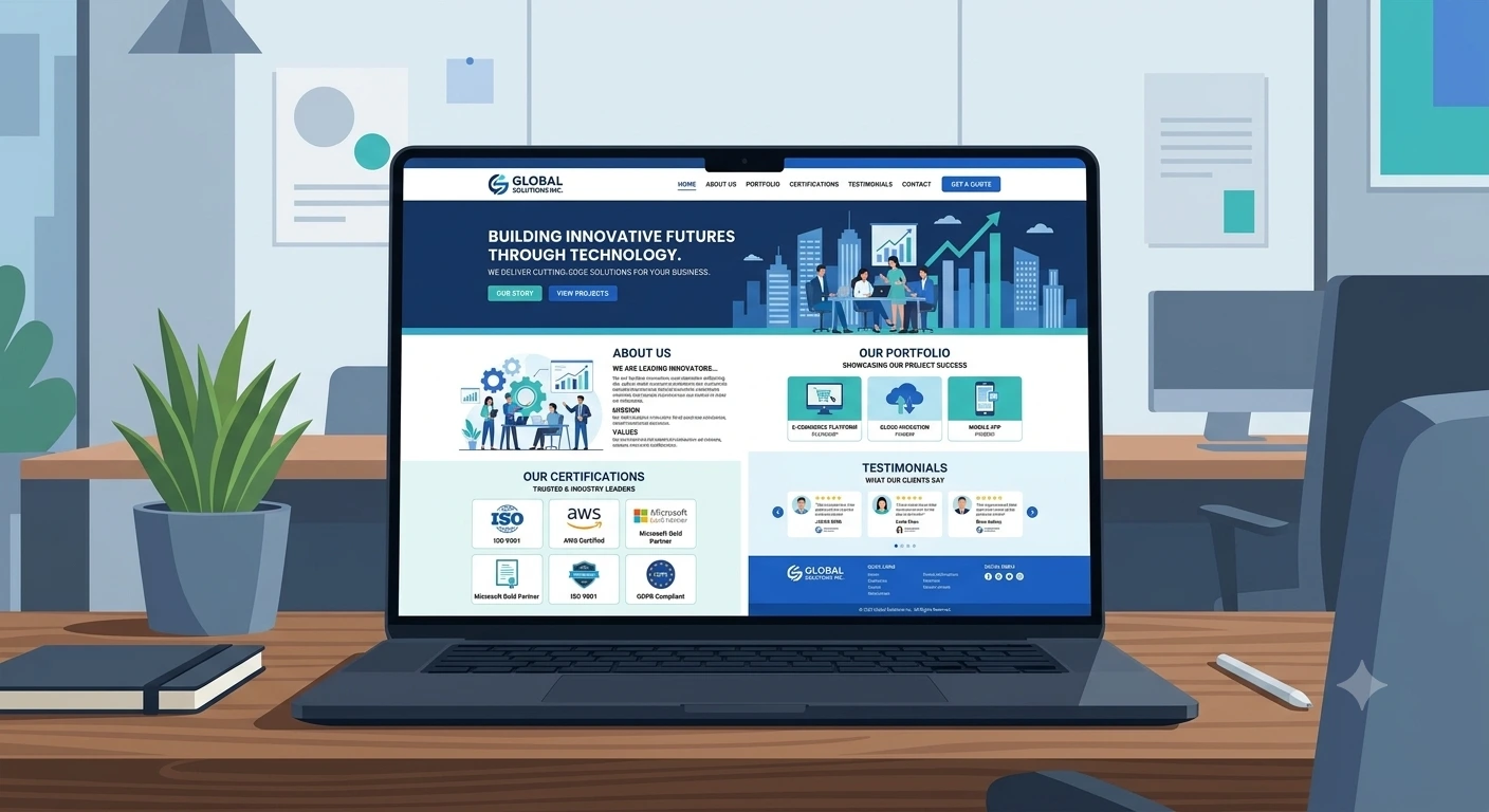 Elemen Penting Website Company Profile agar Dipercaya Klien B2B