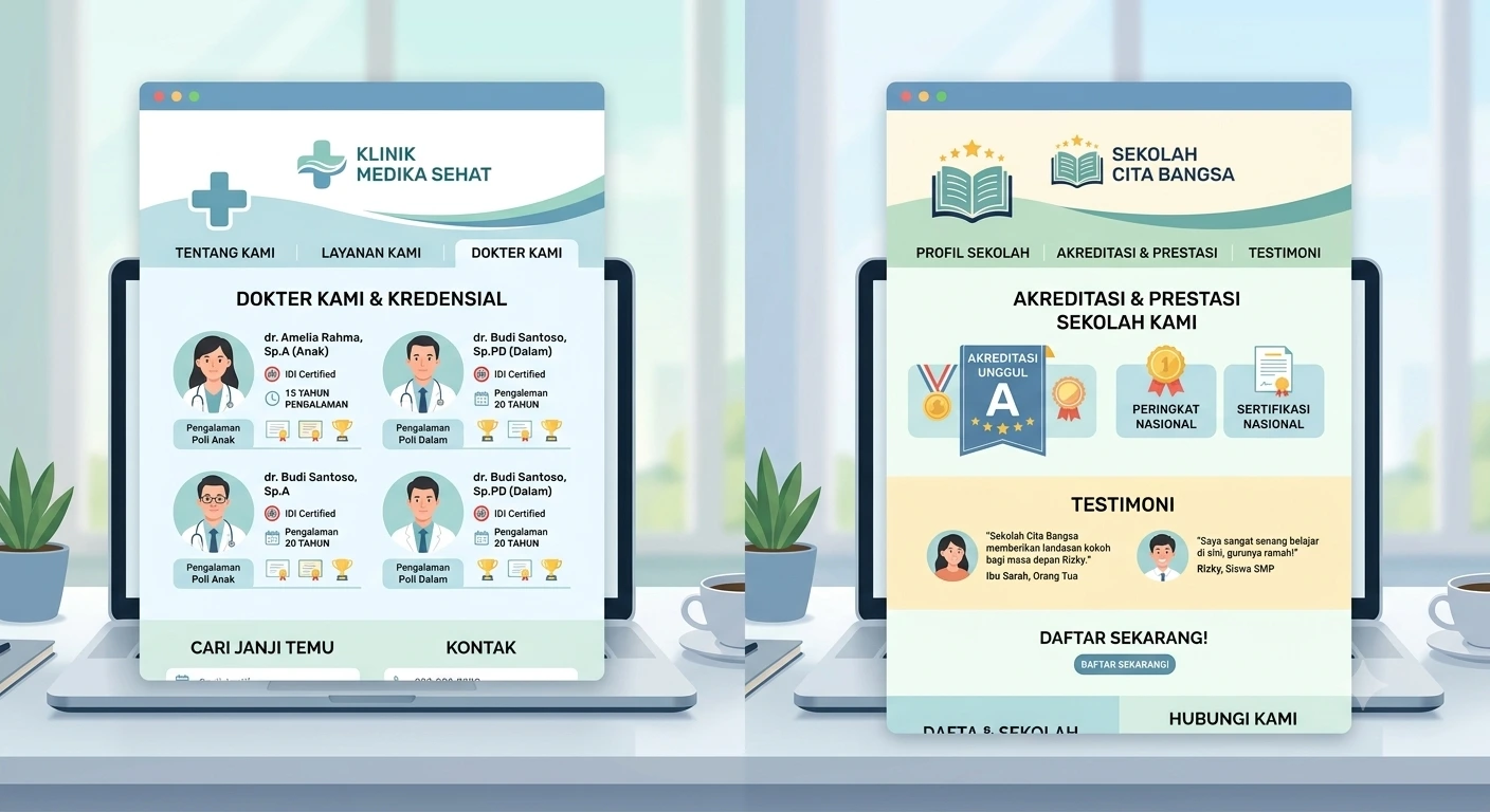 Elemen Penting Website Company Profile untuk Klinik dan Sekolah