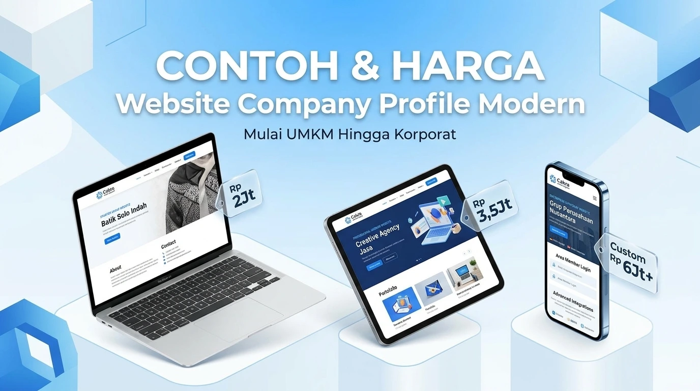 Contoh & Estimasi Biaya Website Company Profile