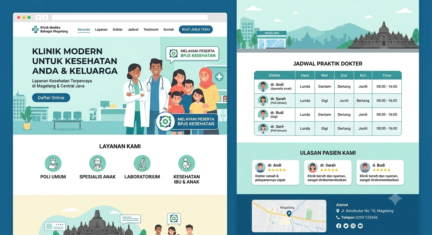 7 Elemen Website Klinik yang Membangun Kepercayaan Pasien Sejak Kunjungan Pertama