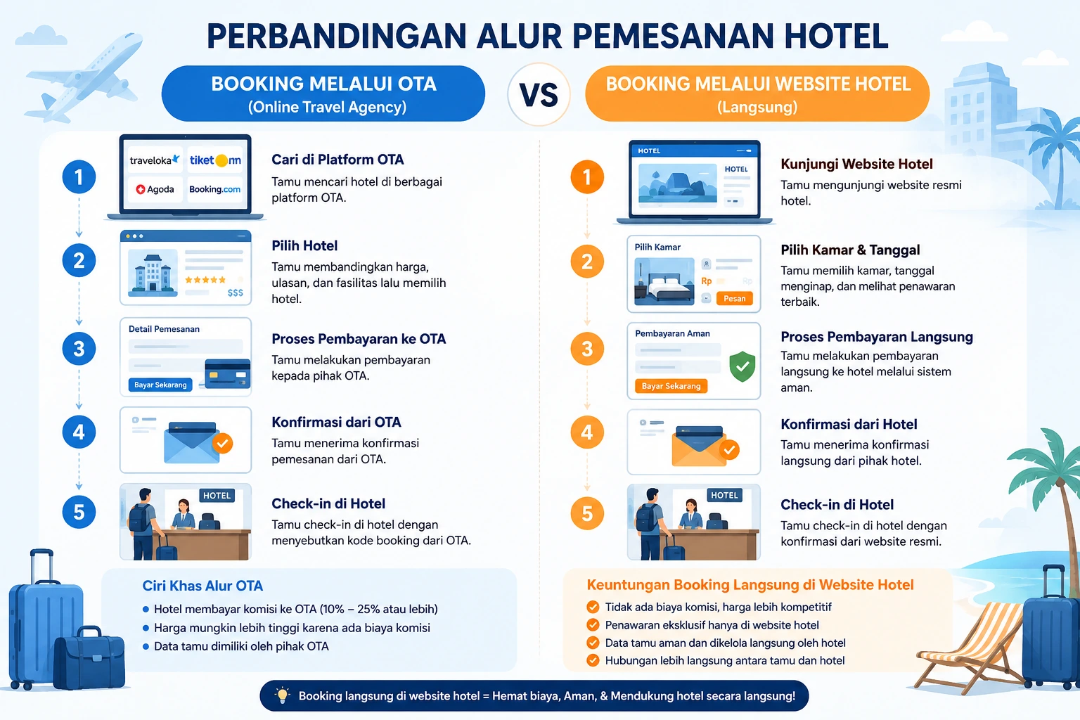 Kenapa Hotel & Travel Agent Butuh Website Booking Langsung?